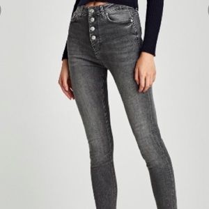 Zara High Waisted Skinny Jeans